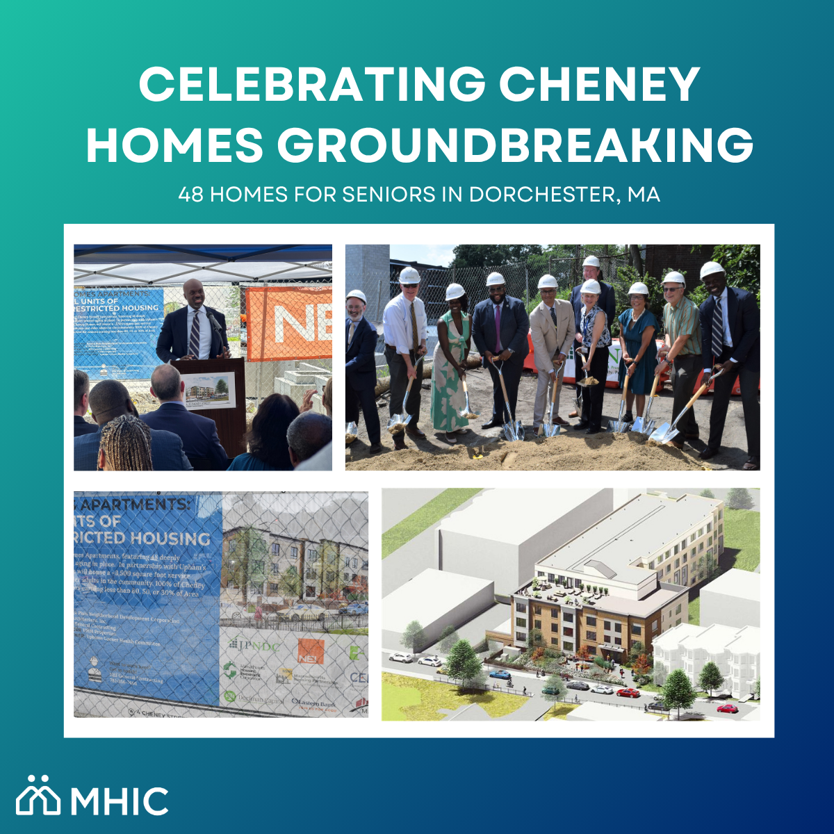 Celebrating Cheney Homes Groundbreaking in Dorchester