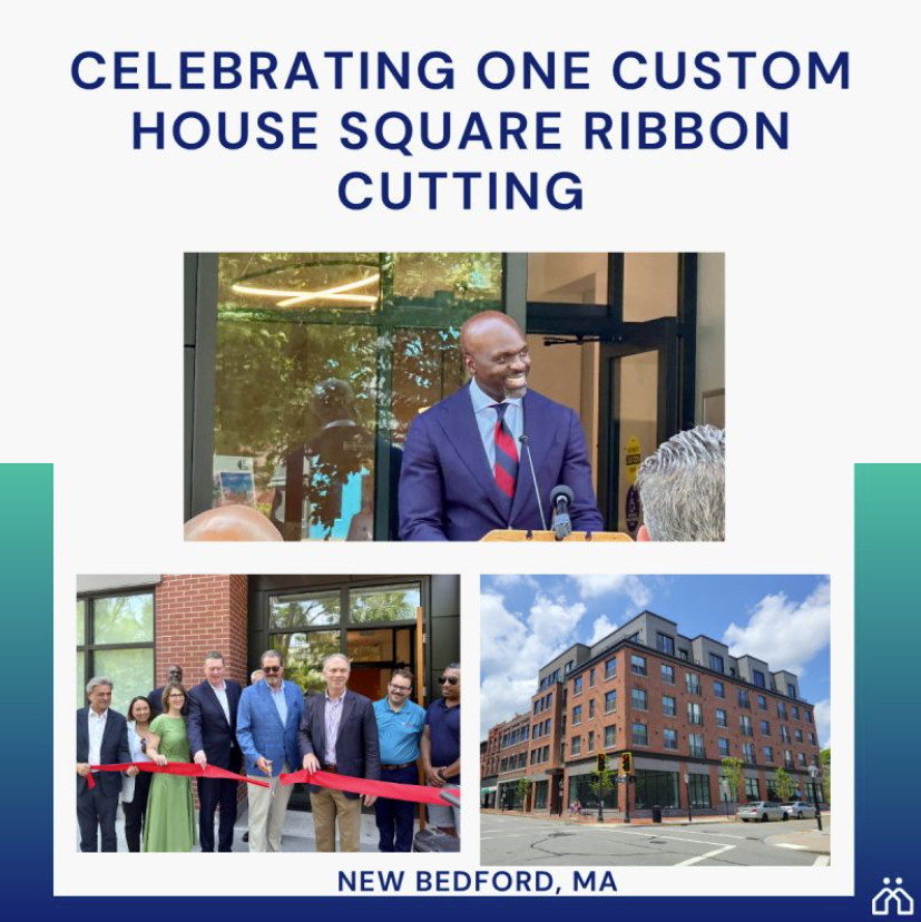 MHIC CEO Moddie Turay and others at the ribbon cutting event in New Bedford, MA. 