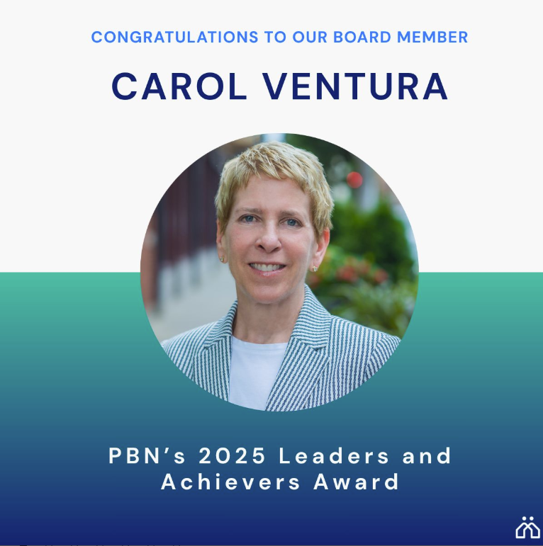 Board member Carol Ventura is the winner of PBN's 2025 Leaders and Achievers award.