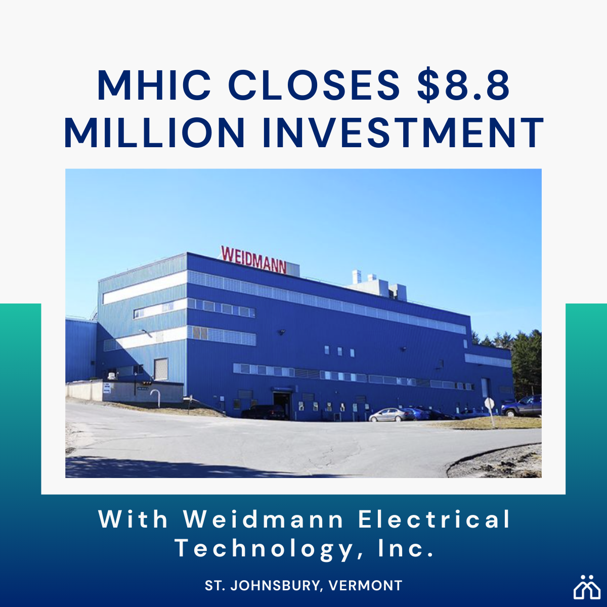 MHIC Announces Additional $8.8 Million NMTC Allocation to Support Weidmann Electrical Technology’s Expansion in Vermont